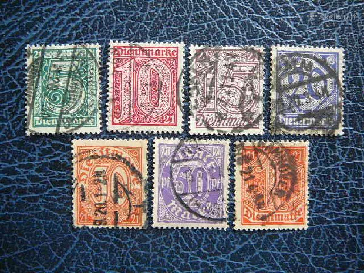 Dienstmarken Vokietija 1920 vdm16/2a