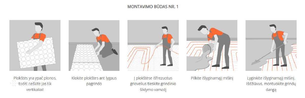 Frezuotos šildomų grindų plokštės Tempa - nuotraukos Nr. 5
