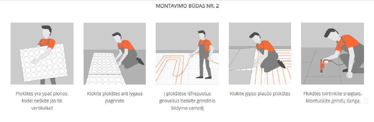 Frezuotos šildomų grindų plokštės Tempa - nuotraukos Nr. 6