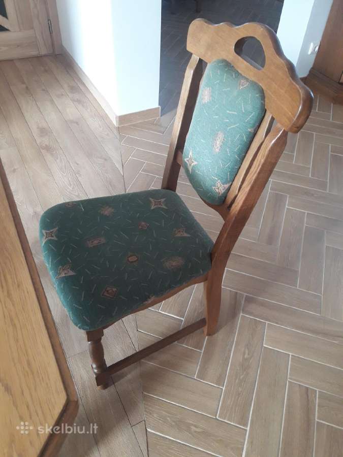 Ąžuolinis stalas kartu su ąžuolinėmis kėdėmis - nuotraukos Nr. 4