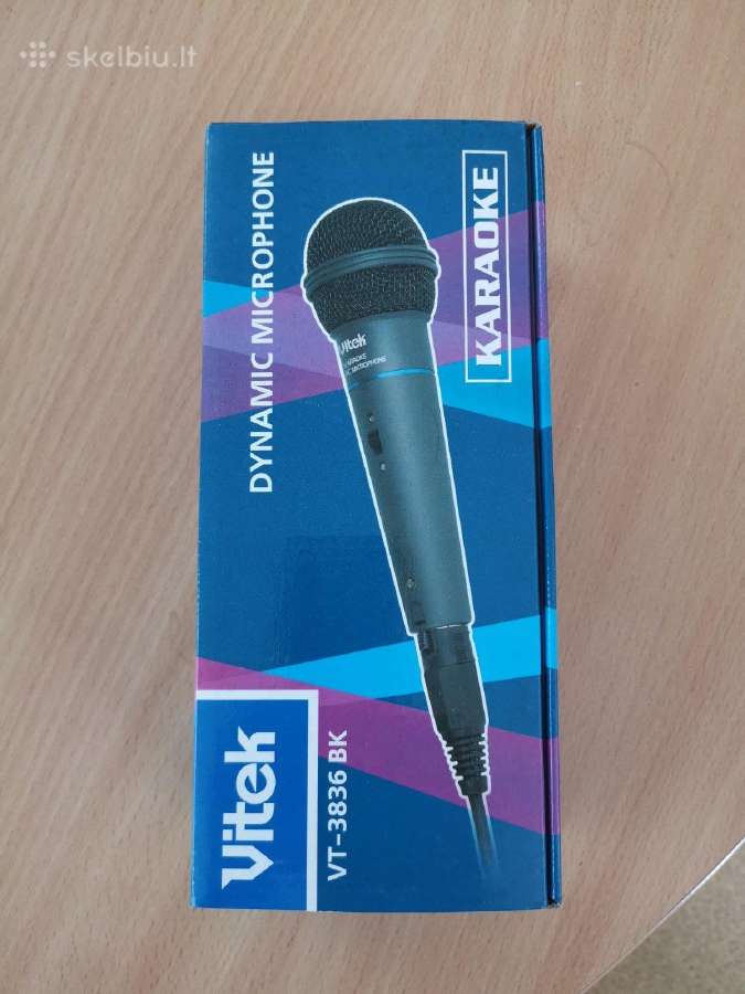 Dinaminis mikrofonas Vitek Vt-3836 Bk - nuotraukos Nr. 5
