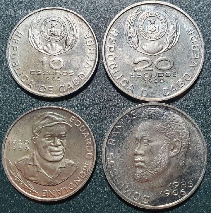 Žaliasis Kyšulys 10 ir 20 Eskudų, 1982