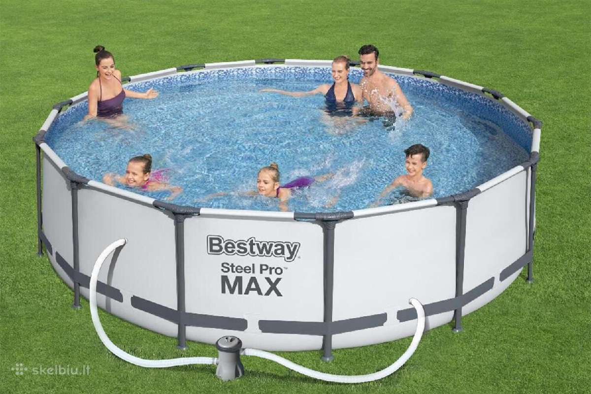 Karkasinis basebestway Steel Pro Max Set 366х100cm