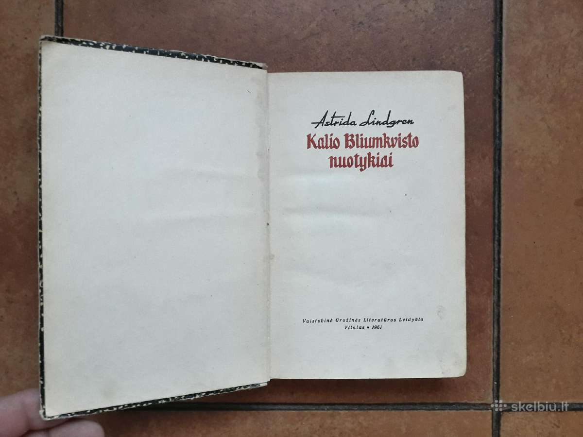 A. Lindgren "Kalio Bliumkvisto nuotykiai" 1961 m. - nuotraukos Nr. 3