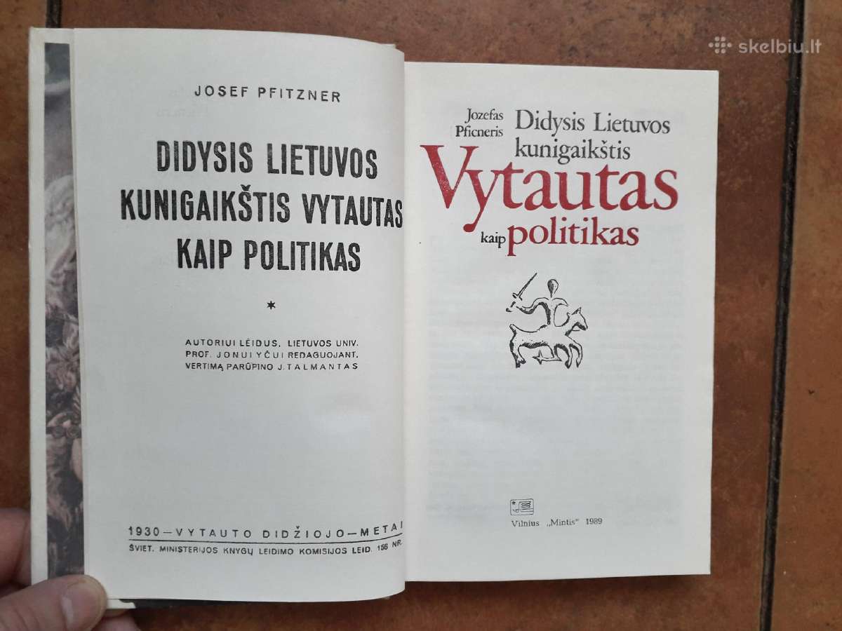 Jozefas Pficneris "D L K Vytautas kaip politikas" - nuotraukos Nr. 3