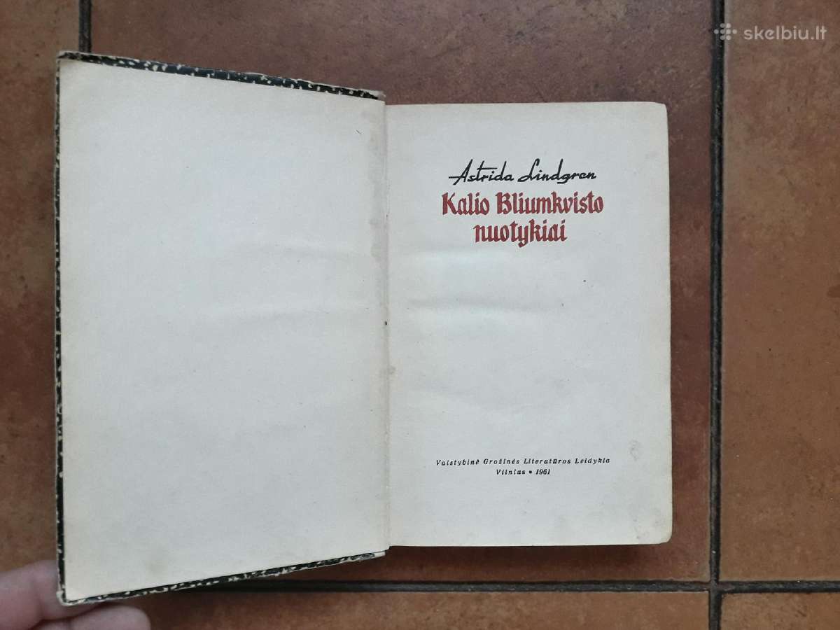 A. Lindgren "Kalio Bliumkvisto nuotykiai" 1961 m. - nuotraukos Nr. 3