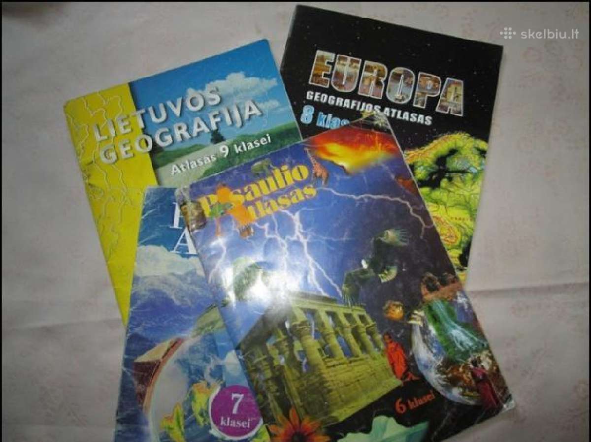 Mok. Georgrfijos atlasai 6, 7, 8, 9, 10 kl.