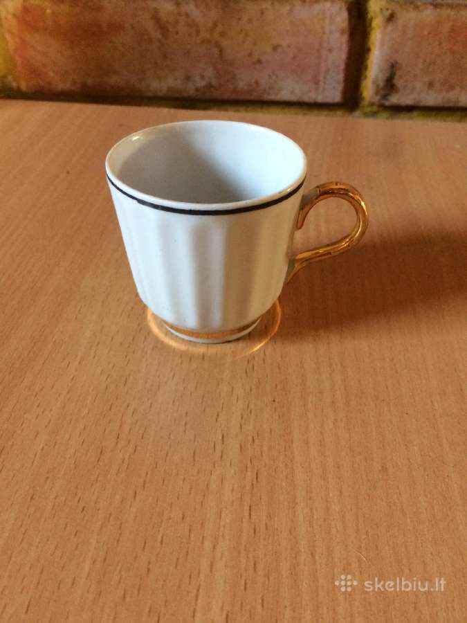 Puodelis, tarybinis porcelianas