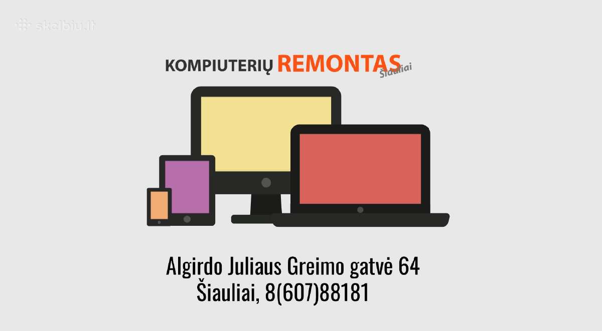 Kompiuterių Remontas Šiauliai