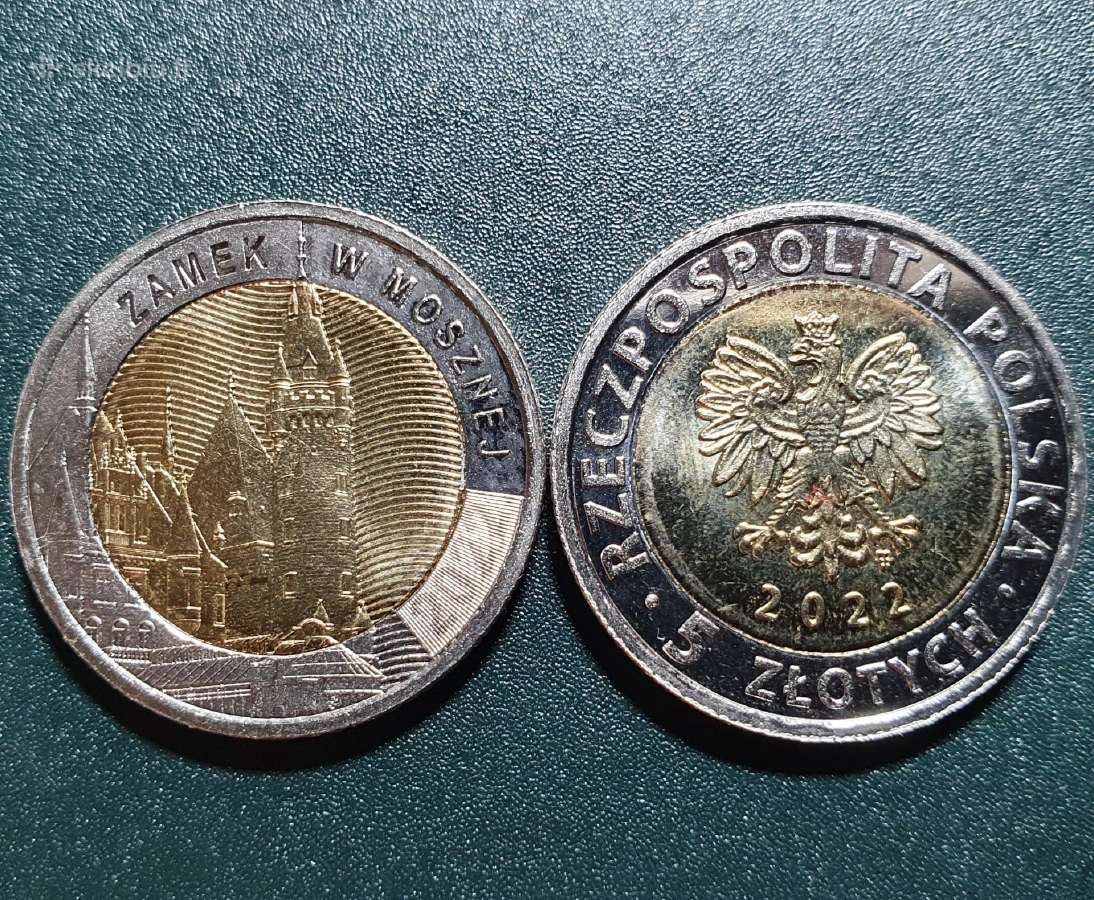 Lenkija 5 Zlotai, 2022 Mosznos Pilis Uc111 1,80 €