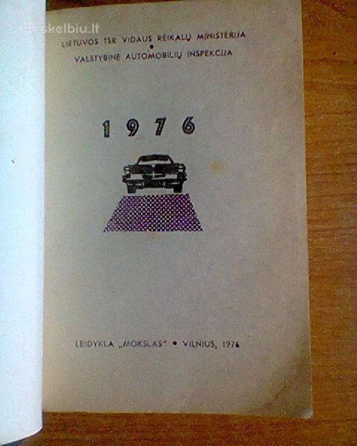 1976 m automobilisto kalendorius - nuotraukos Nr. 2