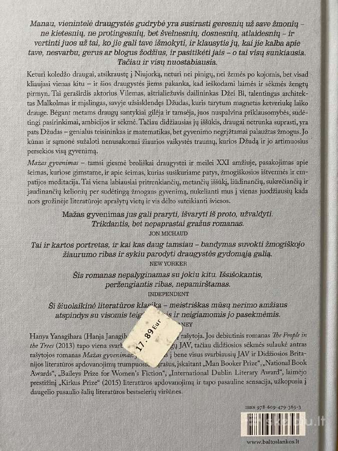 Mažas gyvenimas, Hanya Yanagihara - nuotraukos Nr. 2