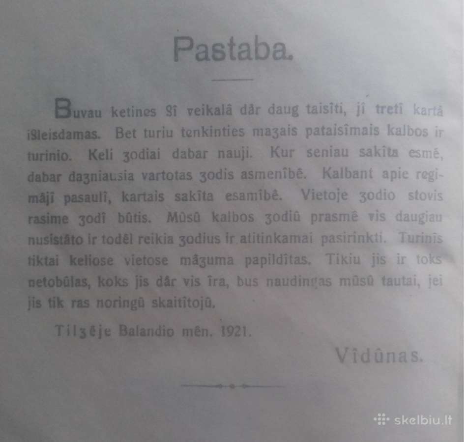 Vydūnas. "Gimdymo Slėpiniai" - 1921 m - nuotraukos Nr. 4