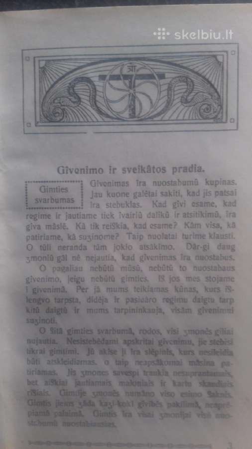 Vydūnas. "Gimdymo Slėpiniai" - 1921 m - nuotraukos Nr. 5