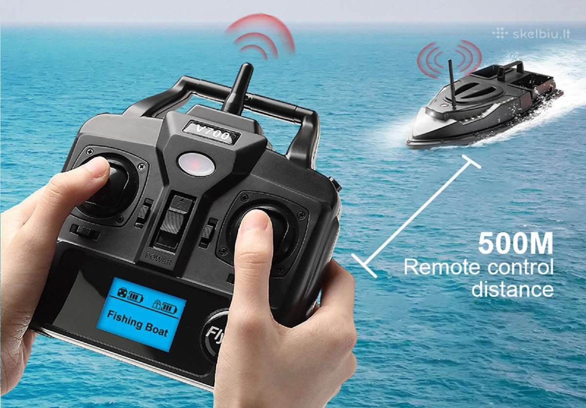Pašarų masalų echoloto laivelis Flytec V700 - nuotraukos Nr. 5