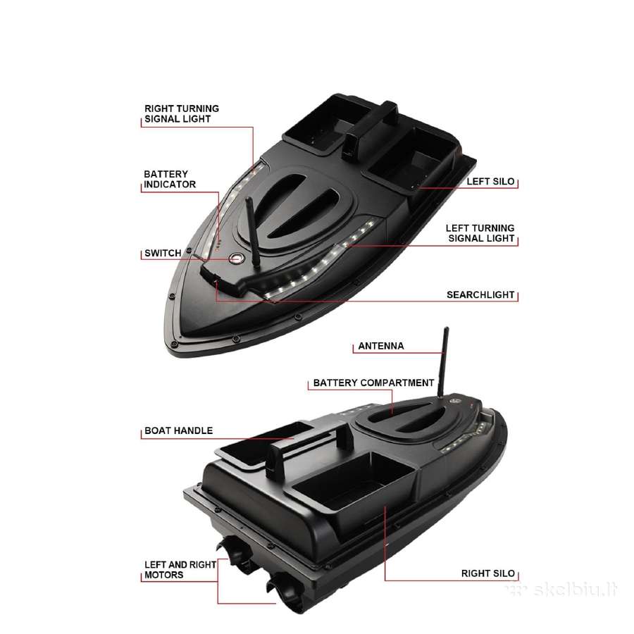 Pašarų masalų echoloto laivelis Flytec V700 - nuotraukos Nr. 11