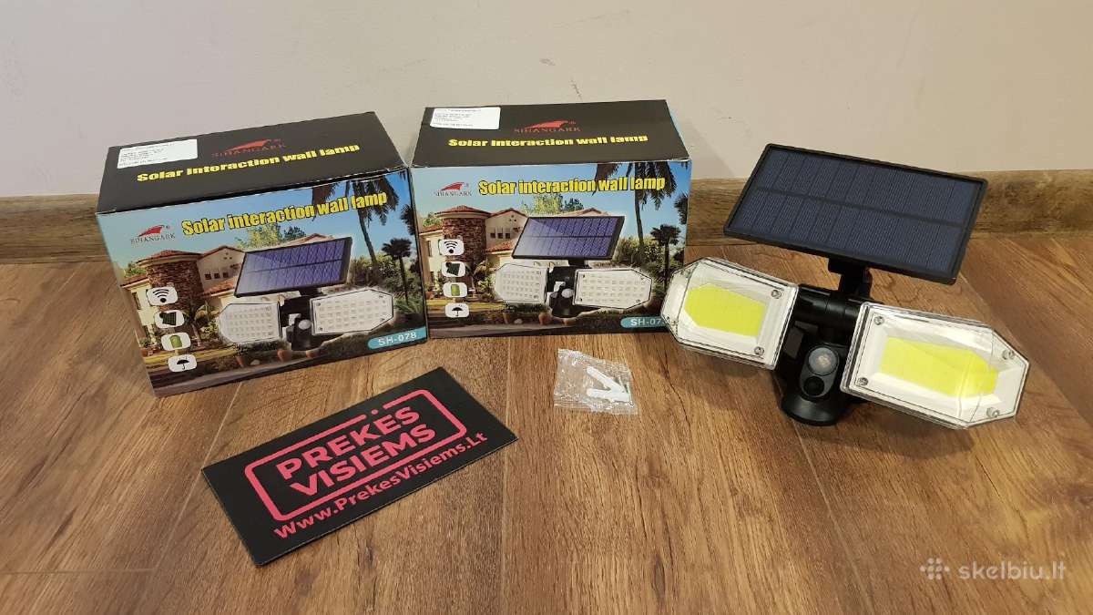 LED lauko šviestuvai su saulės baterija nauji! - nuotraukos Nr. 4