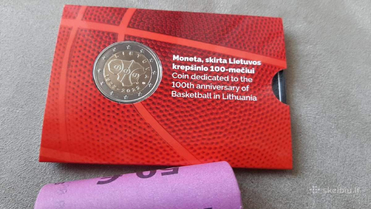 2022 m. Moneta Lietuvos krepšinio šimtmečiui - nuotraukos Nr. 3
