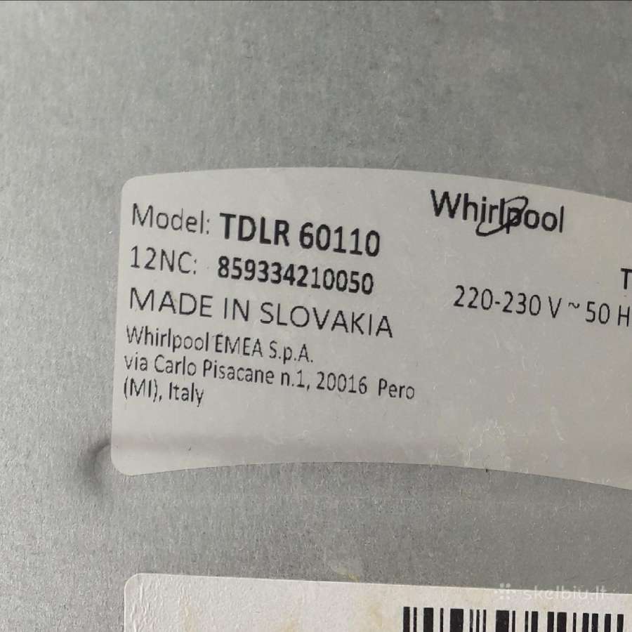 Skalbimo mašinos Whirlpool diržas - nuotraukos Nr. 3