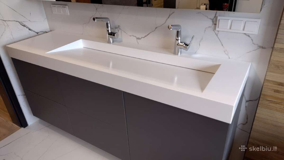 Dirbtinio akmens stalviršiai. Corian, Hi-macs - nuotraukos Nr. 12