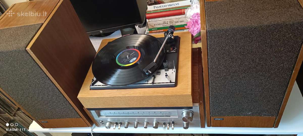 Geras retro komplėktas vinilo mėgėjams .dual, ferg