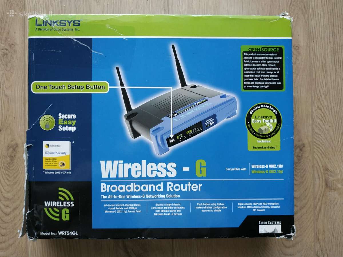 Linksys Wrt54gl - nuotraukos Nr. 2