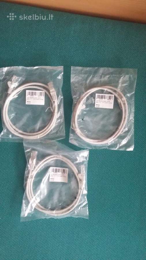 Cat 5e patch cable, U/utp, grey, 1m - Cca copper - nuotraukos Nr. 2