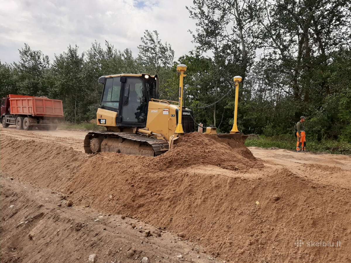 Buldozerio 15t,su 3D,nuoma žemės lyginimo darbai - nuotraukos Nr. 3