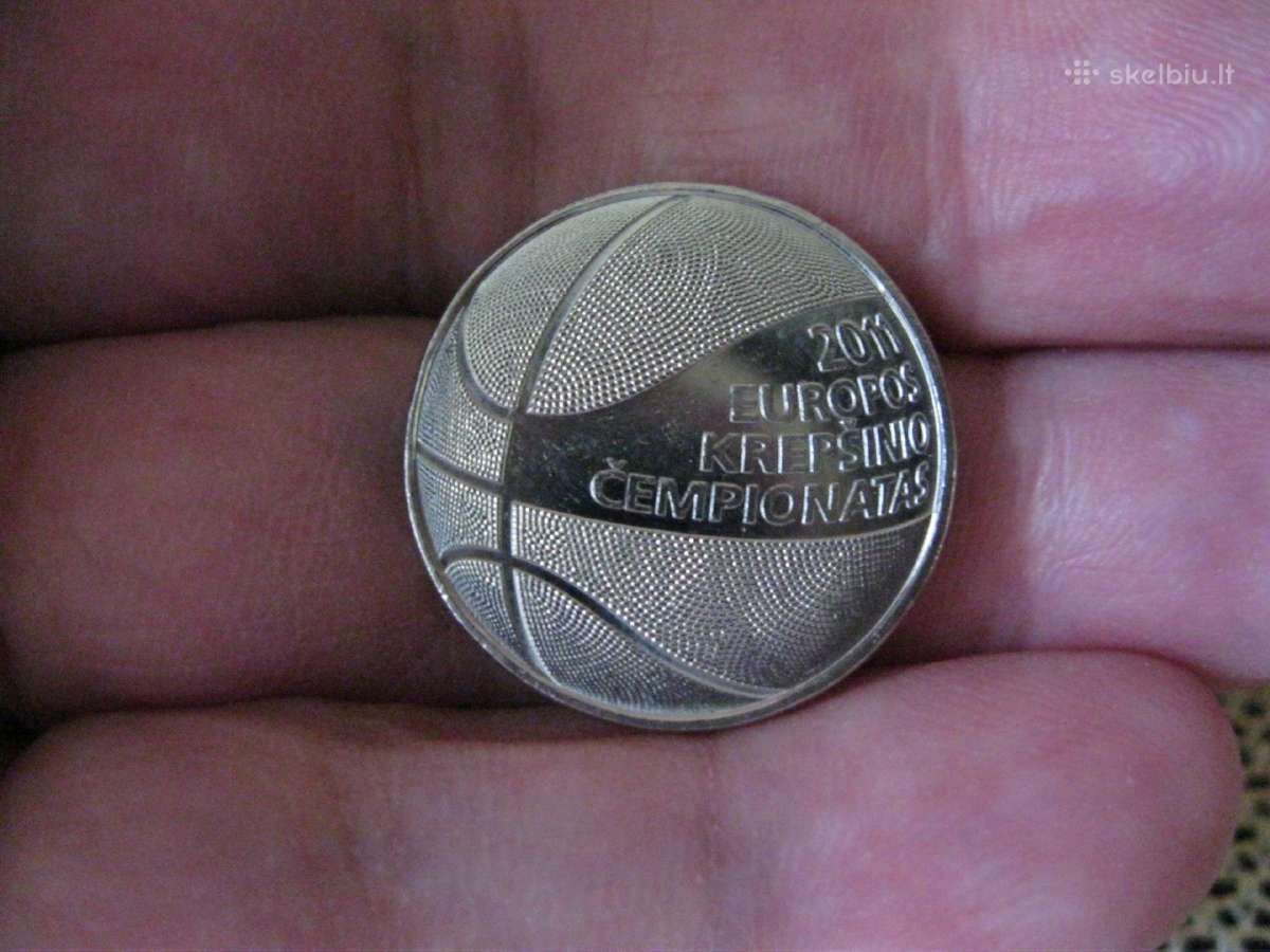 Lietuvos Moneta 1 Litas 2011 m. .Krepsinis - nuotraukos Nr. 3