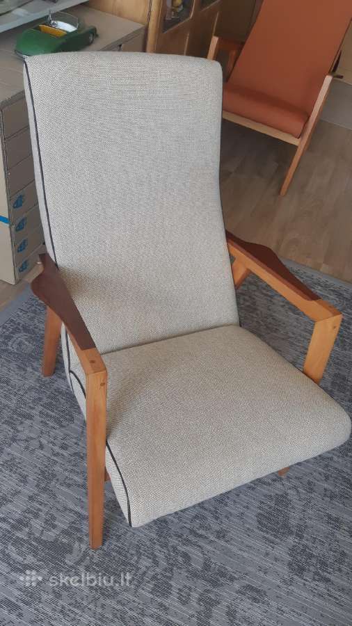 Stapulionienes projektuotas. Restauruotas fotelis - nuotraukos Nr. 2