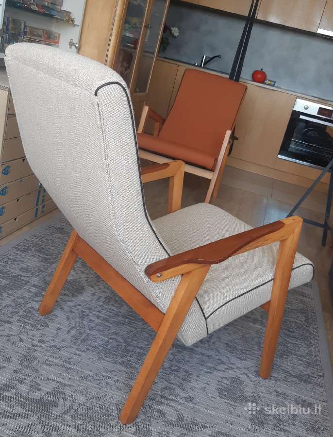 Stapulionienes projektuotas. Restauruotas fotelis - nuotraukos Nr. 3