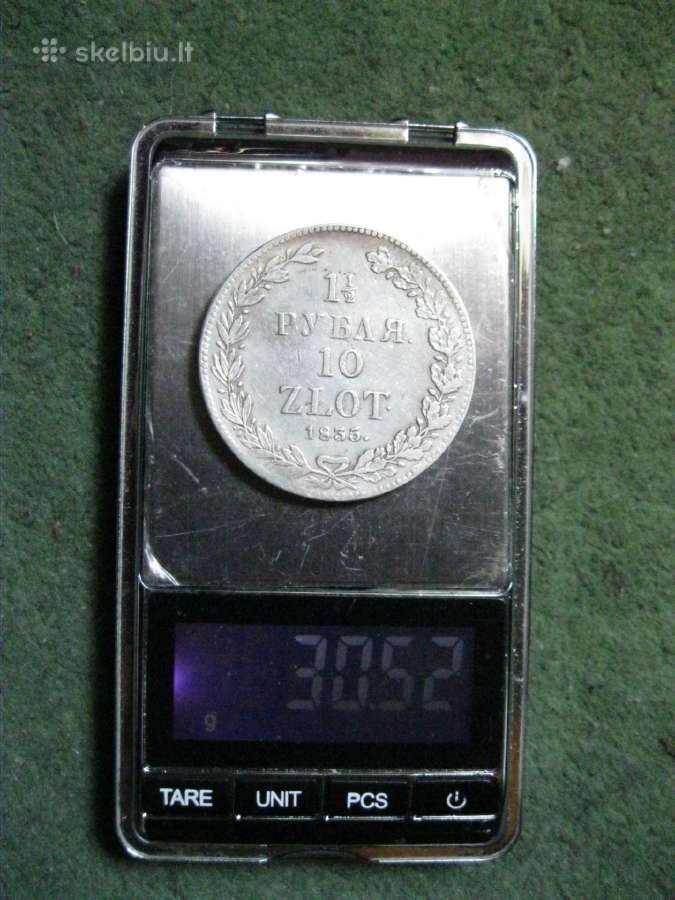 Carine Moneta 1 1/2 Rublis 10 Zlot 1835 m. .Zr. Fo - nuotraukos Nr. 7