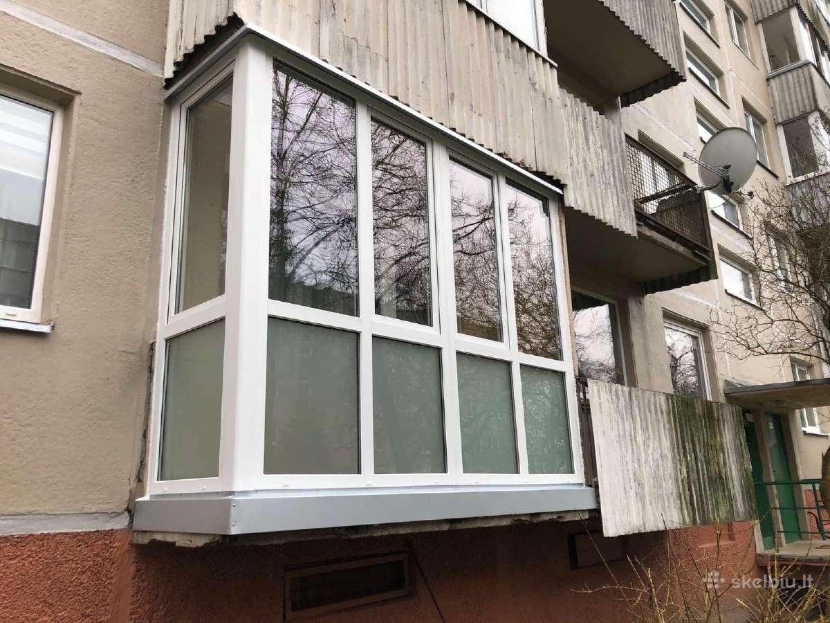 Plastikiniai langai balkonu stiklinimas Klaipėda - nuotraukos Nr. 12