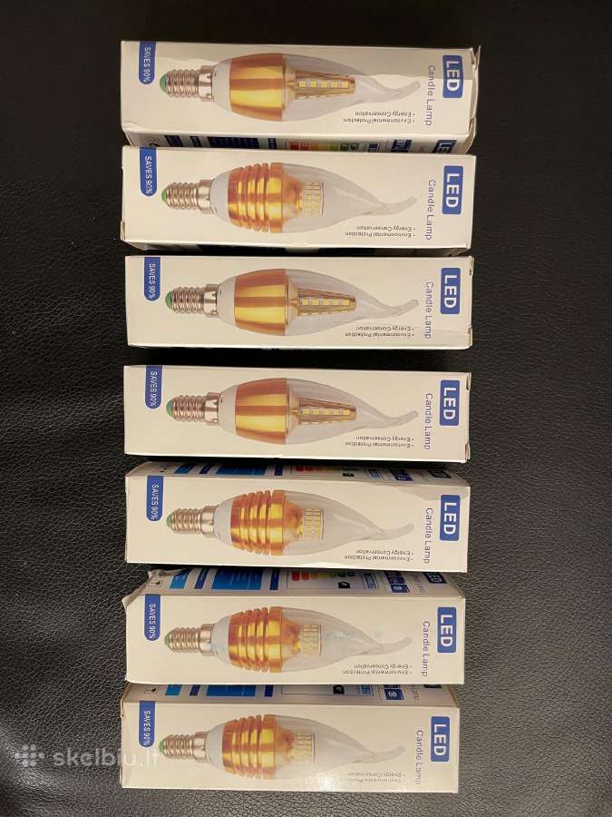 LED lempos. 7 vnt. E14 cokolis 5w 6500k - nuotraukos Nr. 4