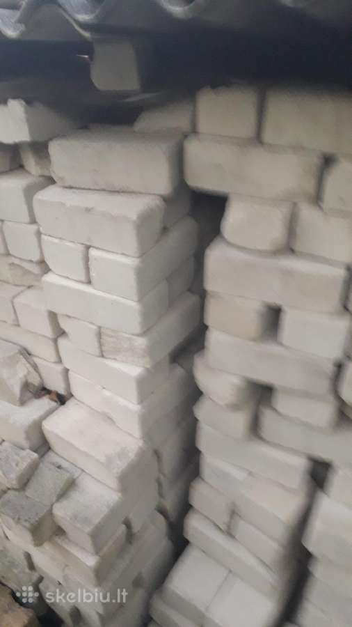 Nenaudotos silikatinės ir raudonos plytos