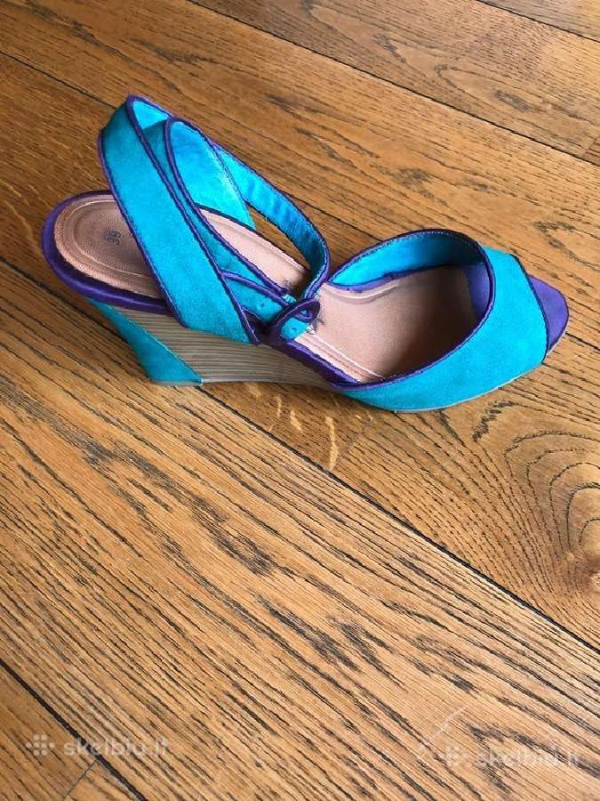 39 dydžio smaragdinės, violetinės Tamaris basutės - nuotraukos Nr. 2