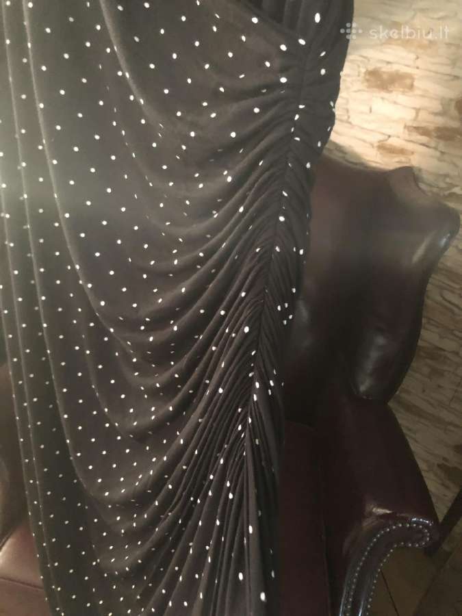 Juoda su taškučiais H&m suknelė - nuotraukos Nr. 3