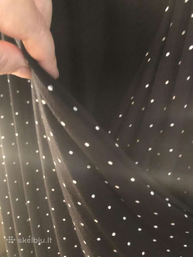 Juoda su taškučiais H&m suknelė - nuotraukos Nr. 4