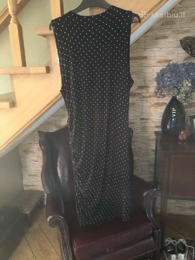 Juoda su taškučiais H&m suknelė - nuotraukos Nr. 6