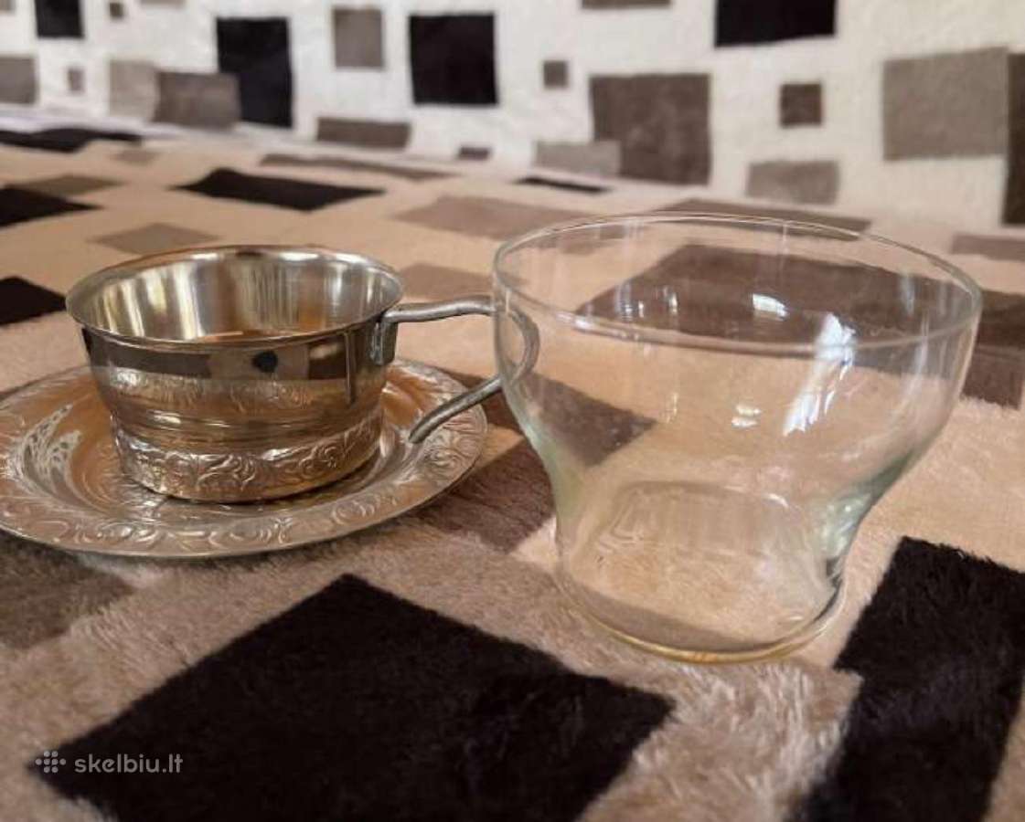 Melchiorinių puodelių servizas - nuotraukos Nr. 4