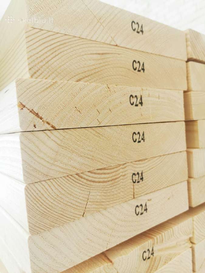 Statybinė mediena, C24, kalibruota - nuotraukos Nr. 12