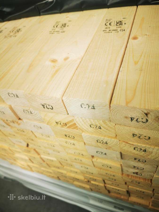 Statybinė mediena, C24, kalibruota - nuotraukos Nr. 13