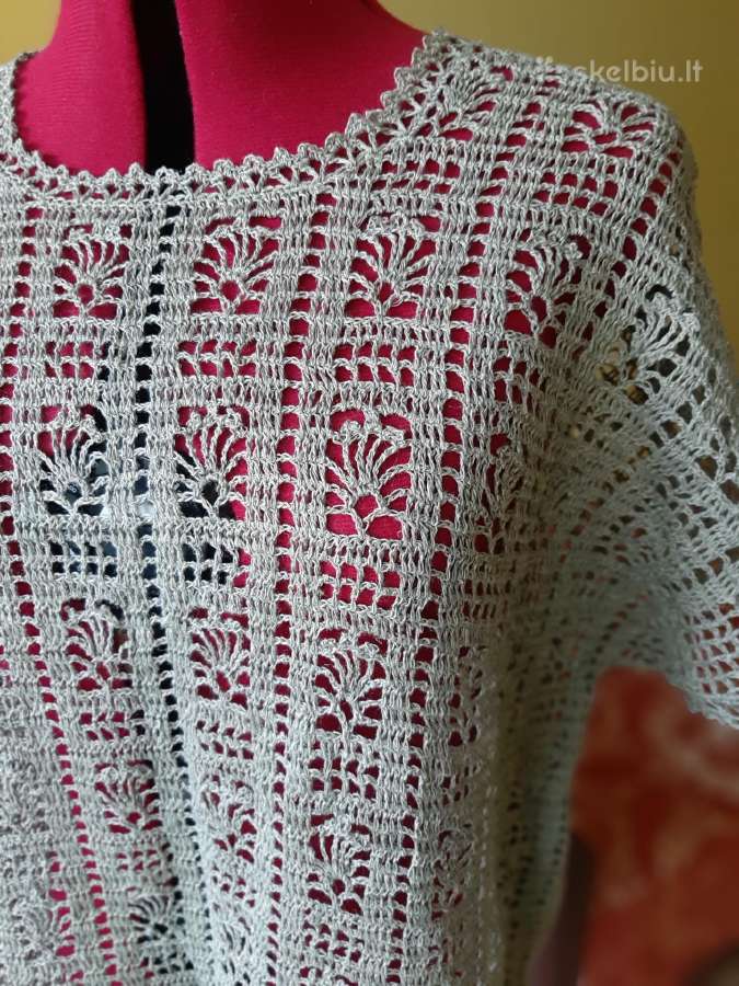 Nerta rankų darbo lininė palaidinė