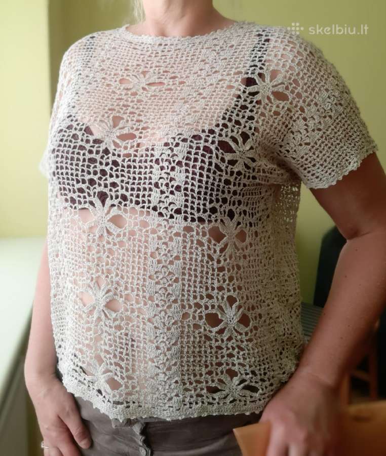 Nerta rankų darbo lininė palaidinė