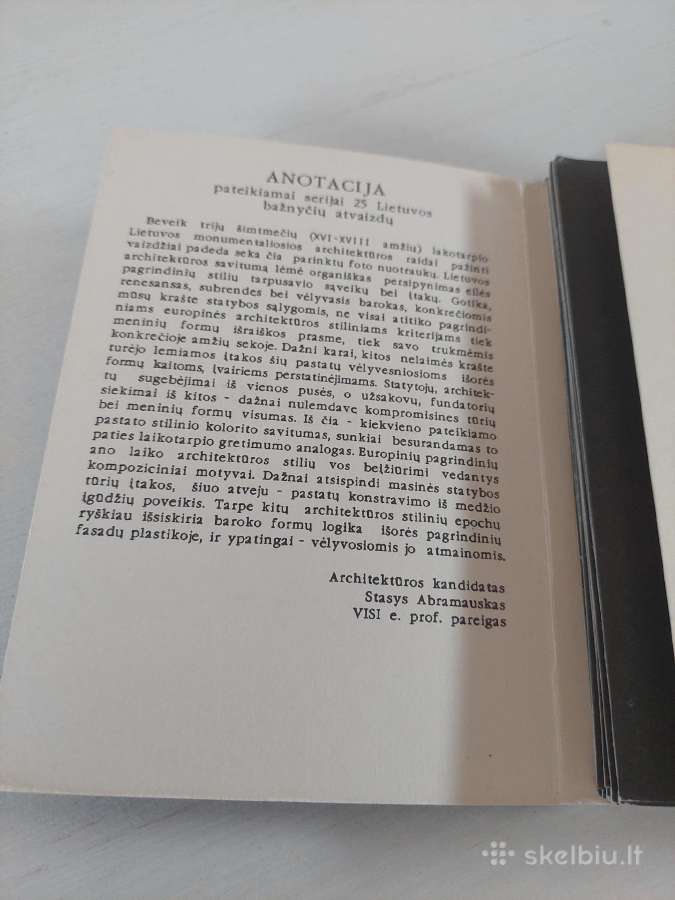 Atvirukai Lietuvos bažnyčios XVI-XVIII a. - nuotraukos Nr. 2