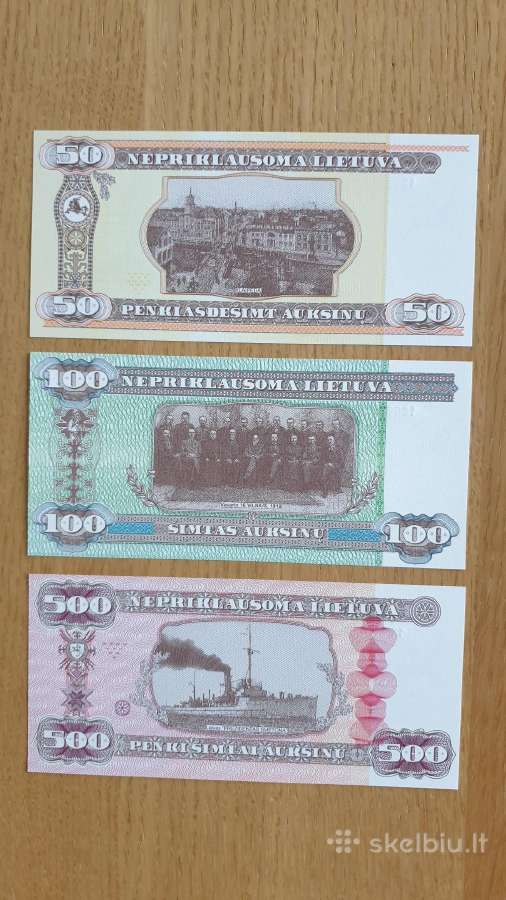 Suvenyriniai banknotai auksinai litai - nuotraukos Nr. 2