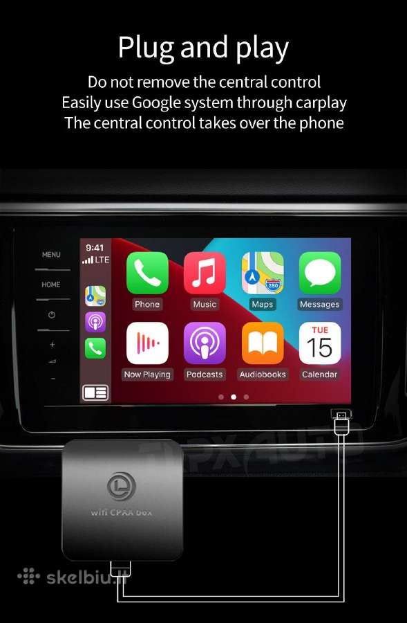 Bevielis/wireless carplay adapteris, multimedija - nuotraukos Nr. 2