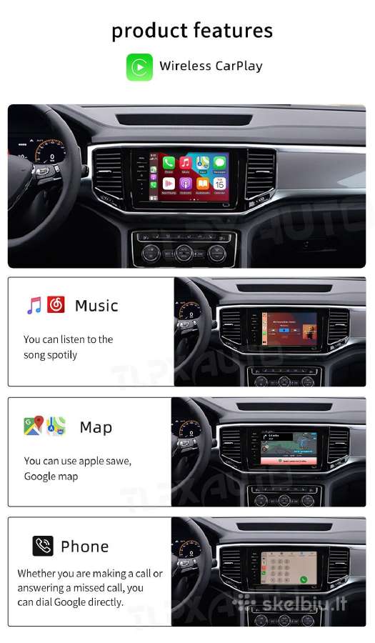 Bevielis/wireless carplay adapteris, multimedija - nuotraukos Nr. 14