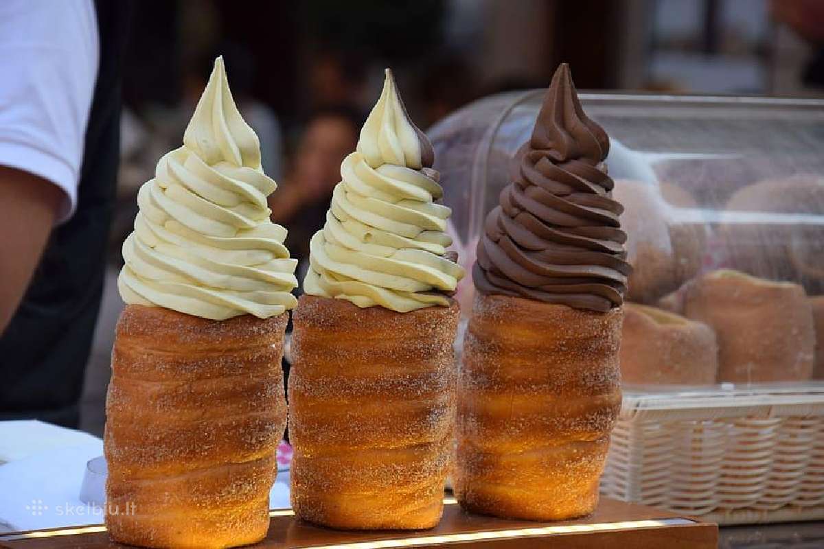 Kaminėlių kepimo aparatas Trdelnik Chimney Cake - nuotraukos Nr. 4