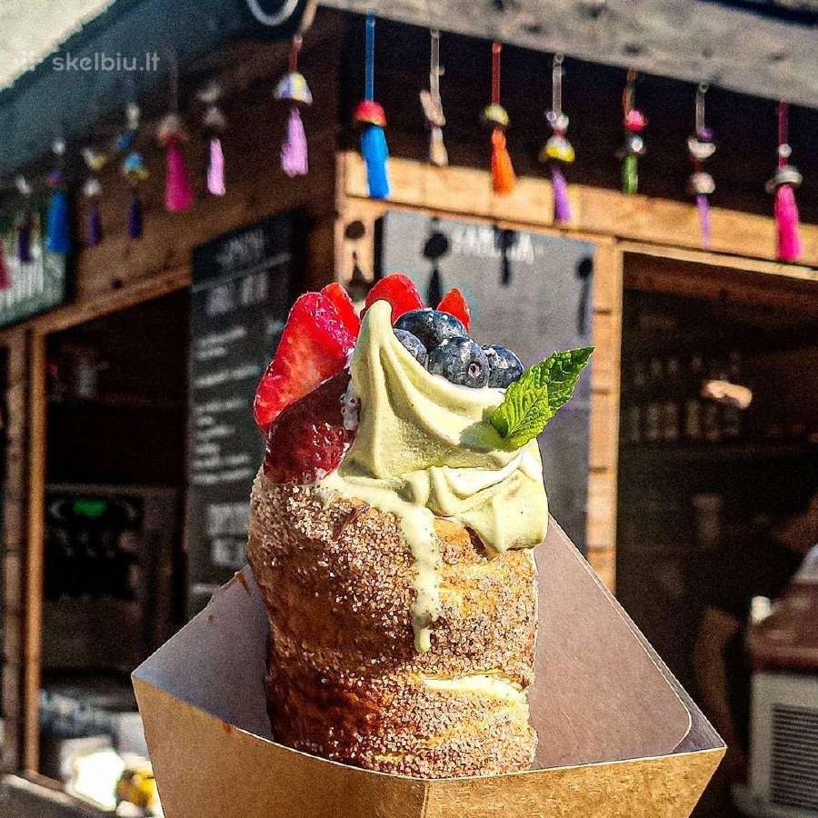 Kaminėlių kepimo aparatas Trdelnik Chimney Cake - nuotraukos Nr. 3
